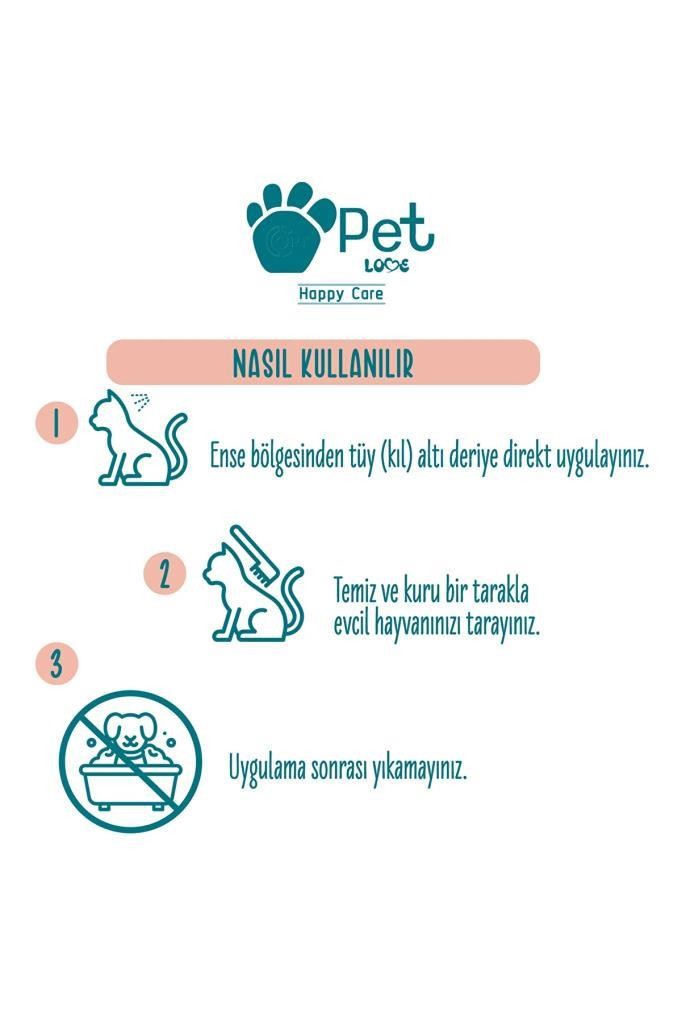 Pet Love Kediler İçin Tüy & Deri Bakım Yağı 5x1 ml