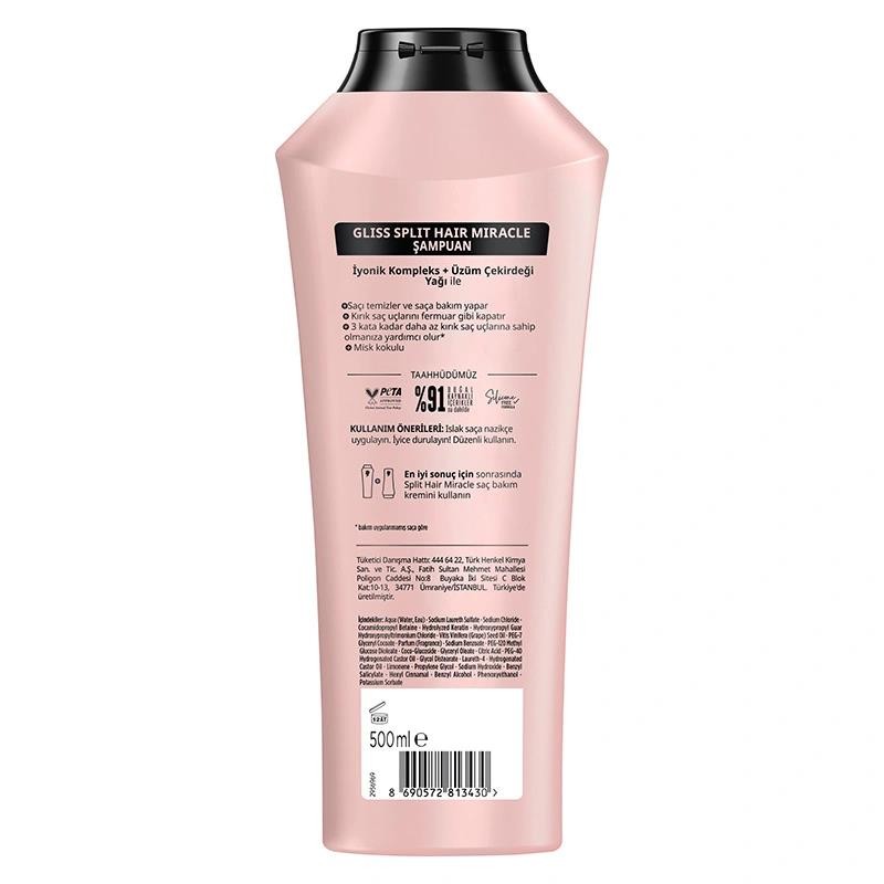 Gliss Split Hair Miracle Kırık Uçları Mühürleyici Şampuan 400 ml 