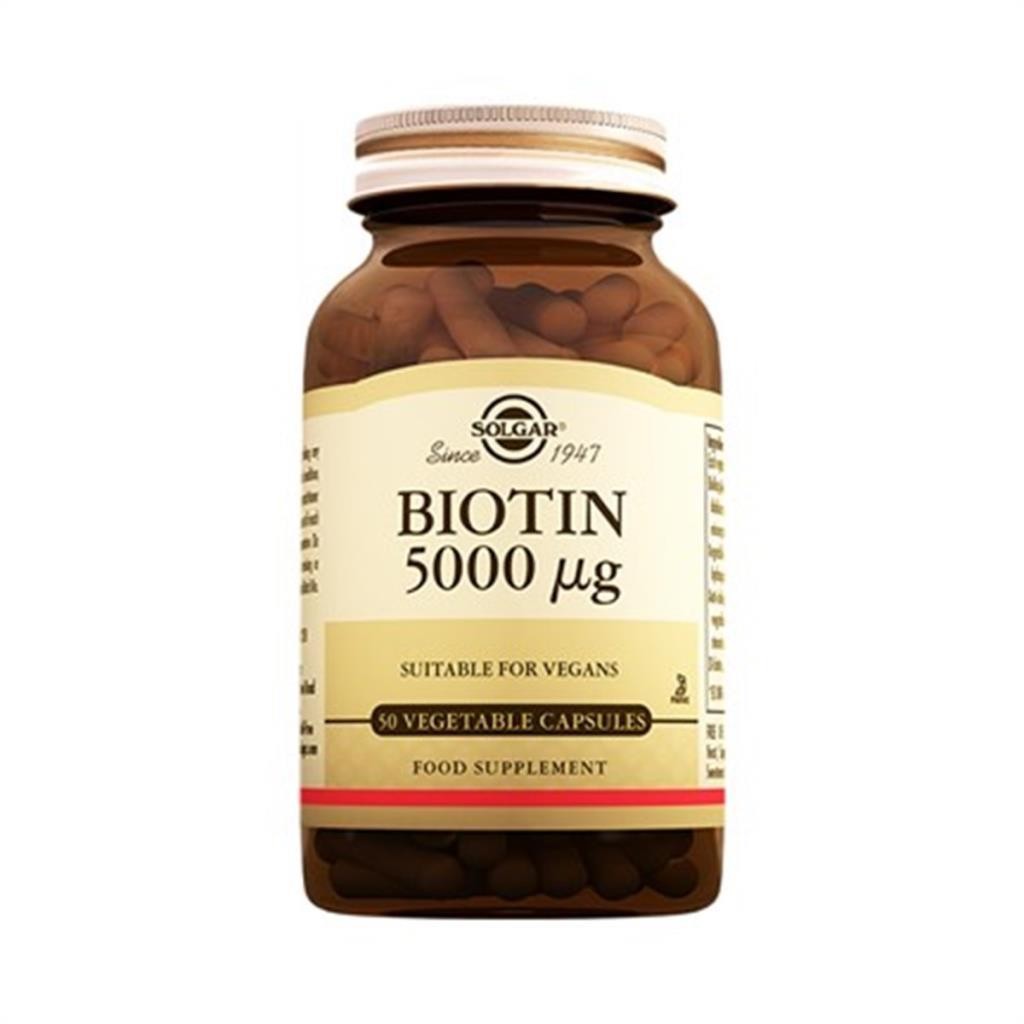 Solgar Biotin 5000 Mg 50 Bitkisel Kapsül