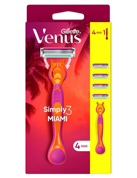 Gillette Venus Simply Tıraş Bıçağı + 4 Yedek Bıçak