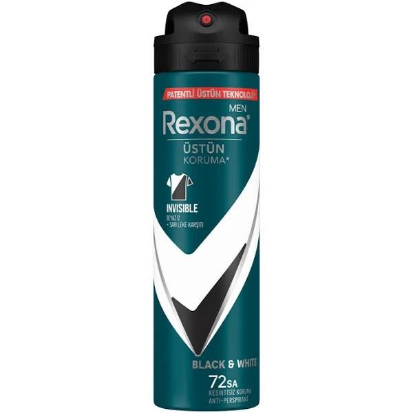 Rexona Invisible Black & White Erkek Deodorant 150 ml