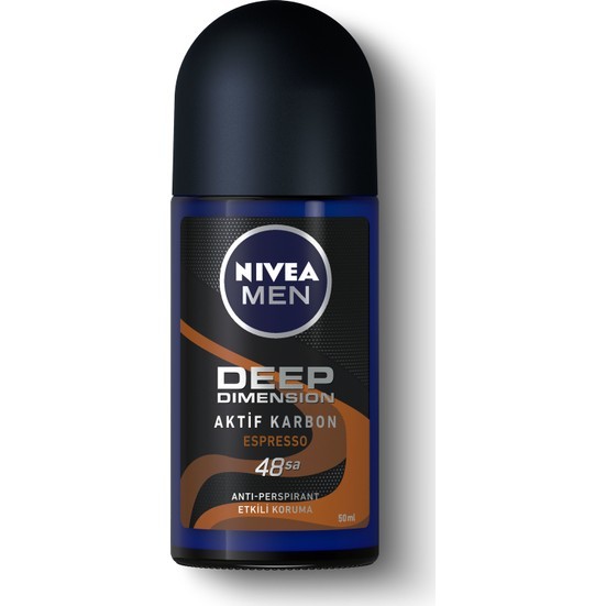 Nivea Men Deep Dimension Espresso Deodorant Roll On 50ml