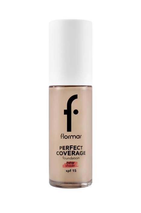 Flormar Perfect Coverage Yüksek Pigmentli & Yarı Parlak Bitişli SPF15 Fondöten - 131 Warm Nude 