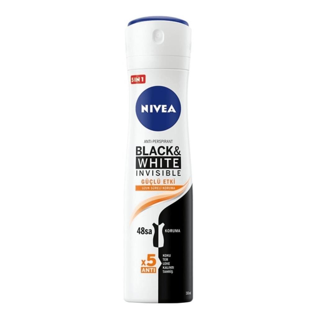 Nivea Black & White Invisible Güçlü Etki 48H Bayan Deodorant 150 ml