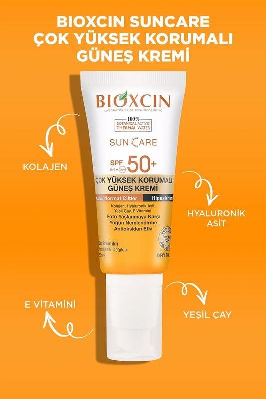 Bioxcin Sun Care SPF50+ Kuru Ciltler Çok Yüksek Korumalı Güneş Kremi 50 ml