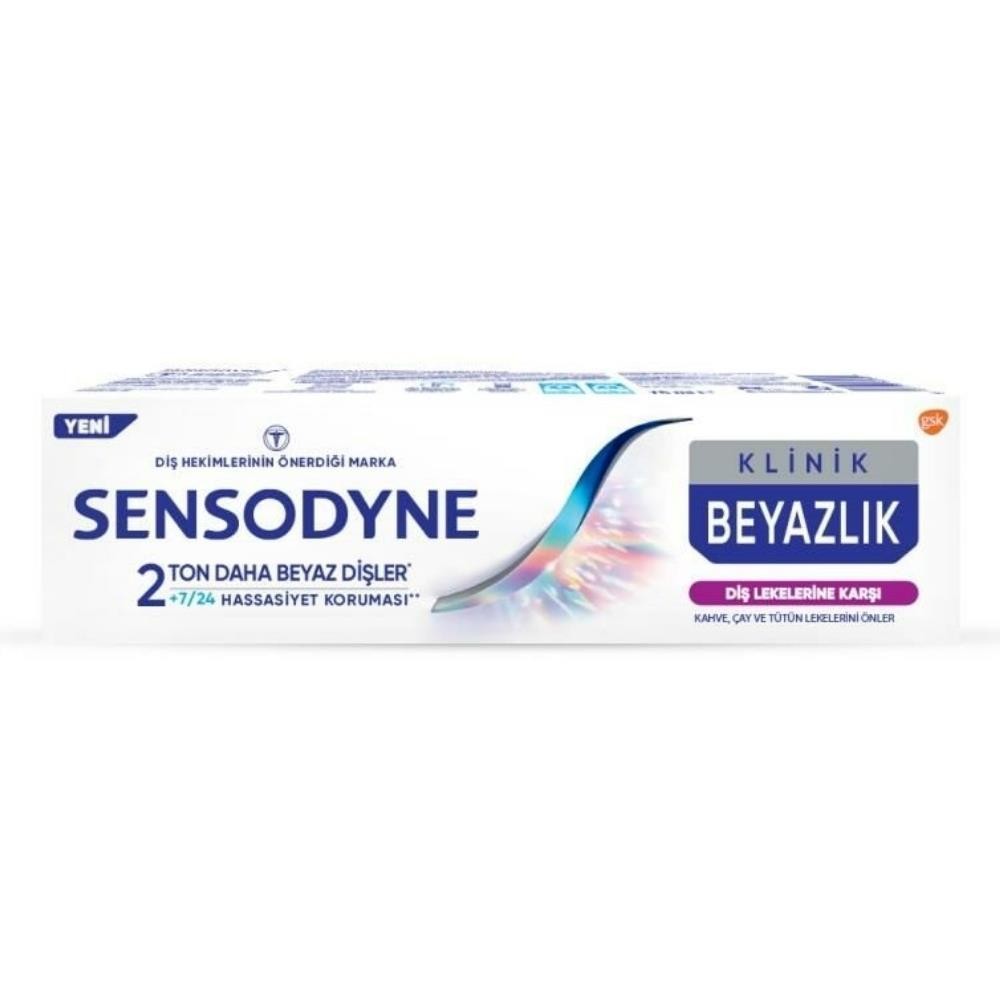 Sensodyne Klinik Beyazlık Diş Lekelerine Karşı Diş Macunu 75 ml 