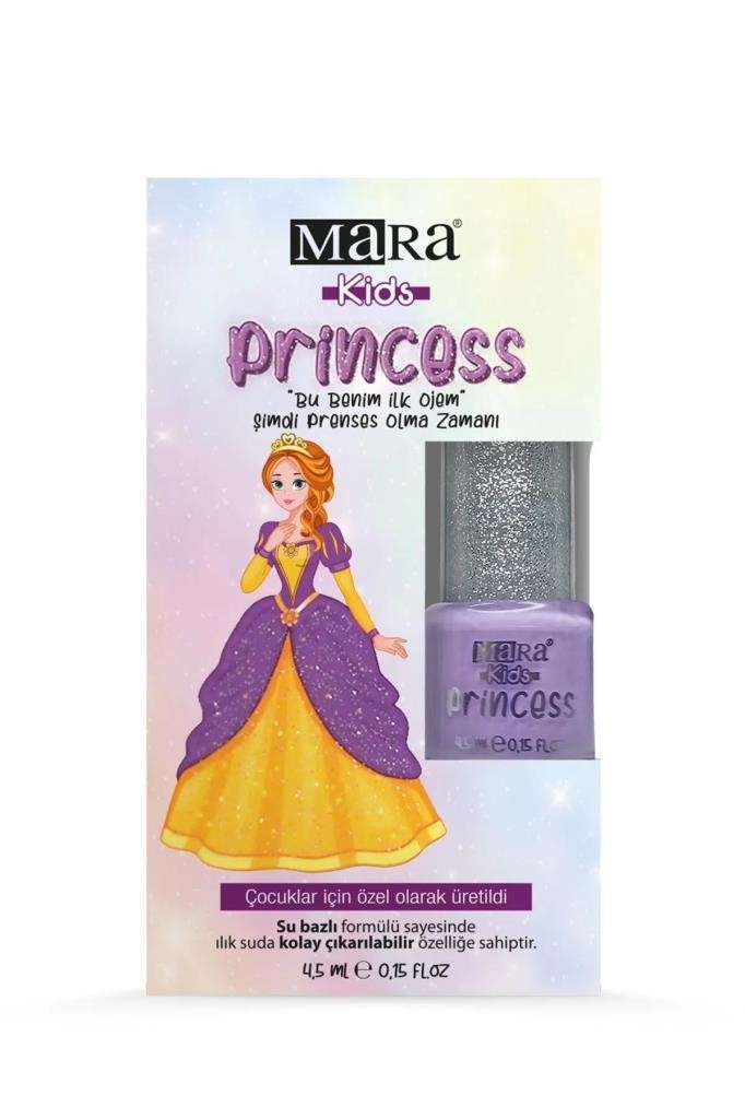 Mara Kids Princess Su Bazlı Çocuk Oje Mor 5 ml 