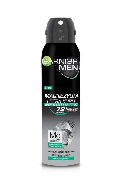 Garnier Men Magnezyum Ultra Kuru Sprey Deodorant 150 ml
