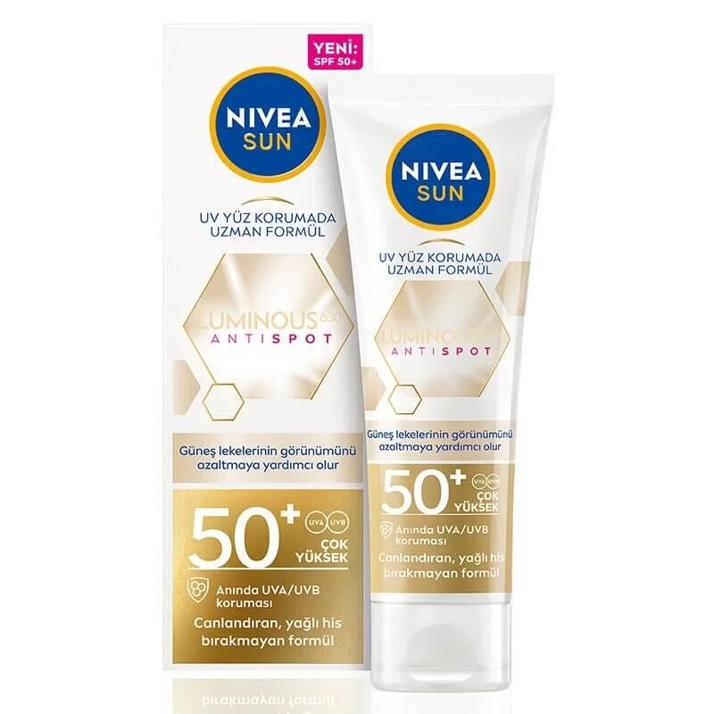 Nivea Sun Lumınous Leke Karşıtı Güneş Koruyucu Yüz Kremi SPF50 40 ml 