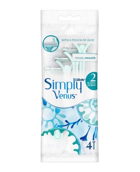 Gillette Simply Venus 2 Tıraş Bıçağı 4'lü