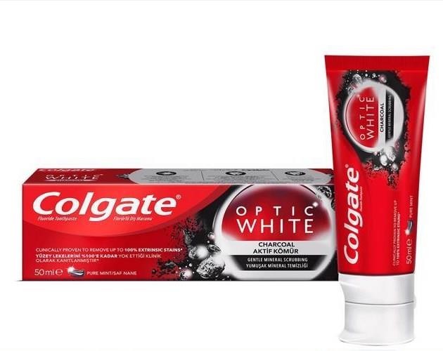 Colgate Optic White Aktif Kömür Diş Macunu 50 ml