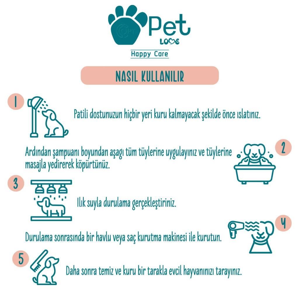 Pet Love Evcil Hayvan Şampuanı Okyanus 500 ml