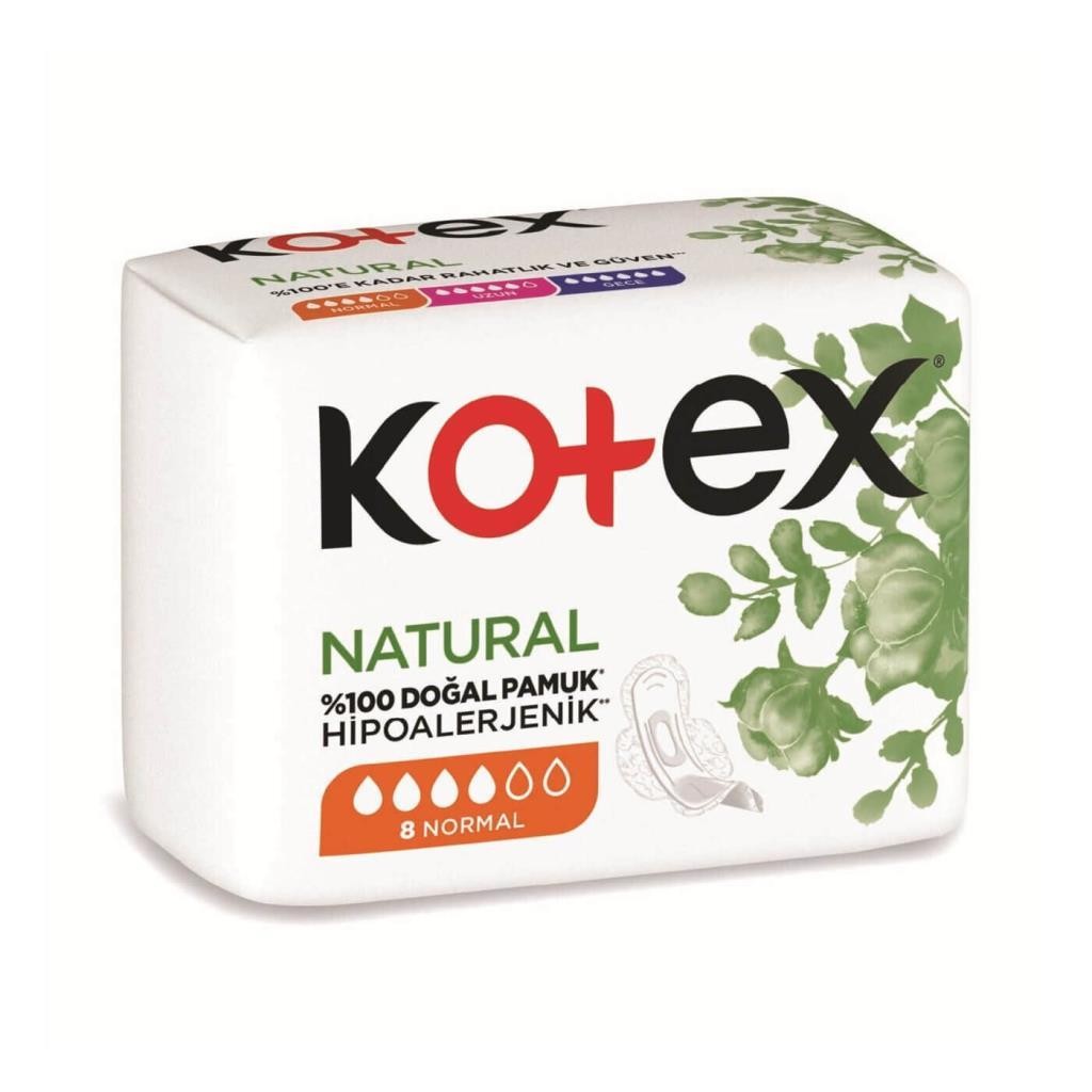 Kotex Natural Hijyenik Ped Normal 8'li