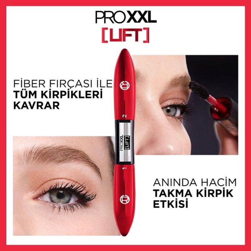 L'Oréal Paris Pro XXL Lift Çift Taraflı Maskara - Sİyah Kirpik Lifting Etkisi