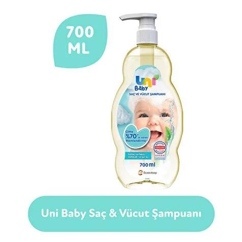 Uni Baby Boyasız Saç ve Vücut Şampuanı 700 ml