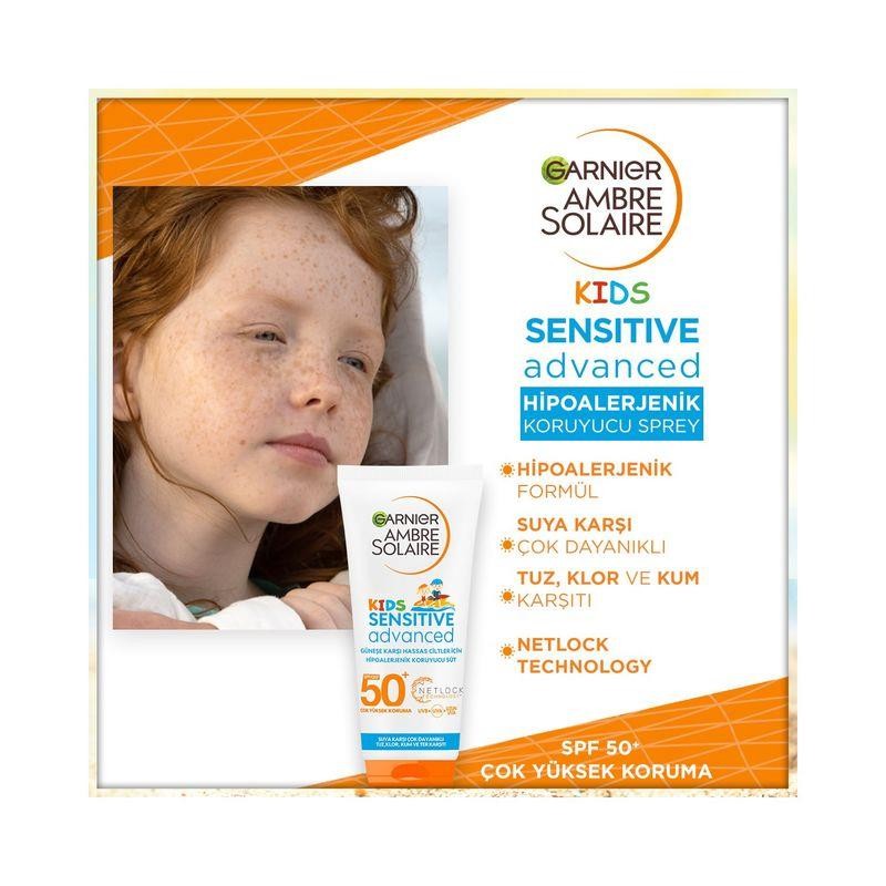 Garnier Ambre Solaire Sensitive Advanced Spf 50+ Çocuk Güneş Koruyucu Süt 200 ml