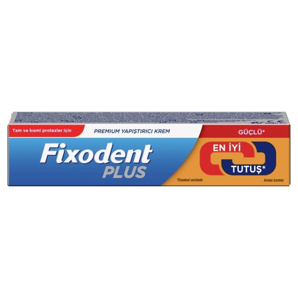 Fixodent Plus Premium Güçlü Tutuş Protez Diş Yapıştırıcı Krem 40gr