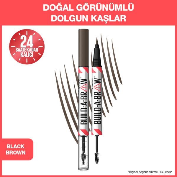 Maybelline New York Build a Brow 2in1 Kaş Kalemi ve Jeli Black Brown