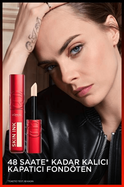 L'Oréal Paris Skin Ink Gün Boyu Kapatıcı Fondöten - Soğuk Alt Ton 130
