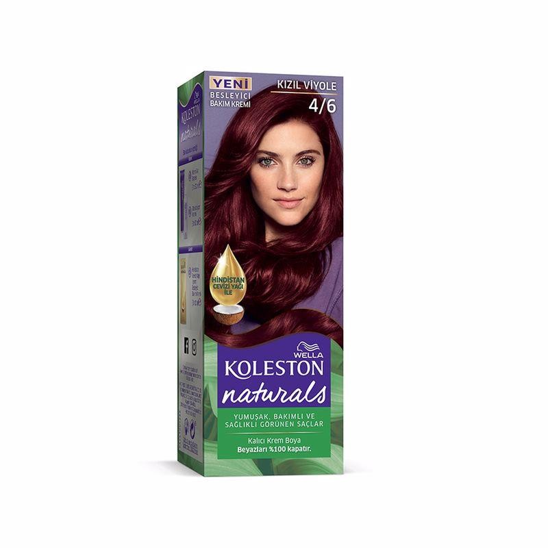 Koleston Naturals Kalıcı Krem Saç Boyası - 4.6 Kızıl Viyole