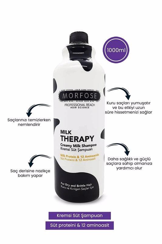 Morfose Milk Therapy Kremsi Süt Şampuan 1000 ml