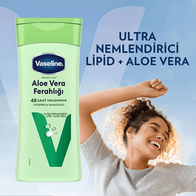 Vaseline Aloe Vera Ferahlığı Vücut Losyonu 200 ml 