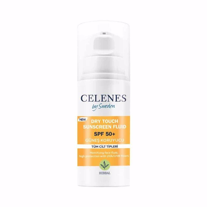Celenes Herbal Dry Touch Sunscreen Fluid SPF50+ Güneş Koruyucu 50 ml