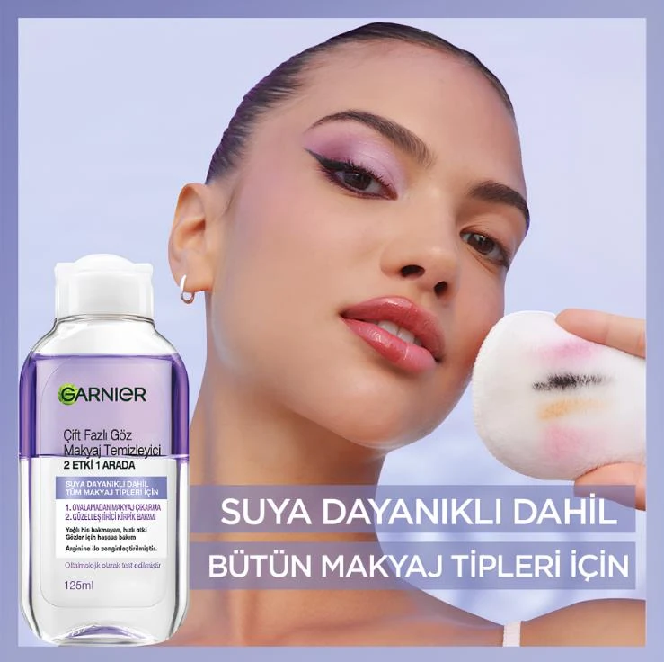 Garnier Çift Fazlı Göz Makyaj Temizleyicisi 2 Etki 1 Arada 125 ml