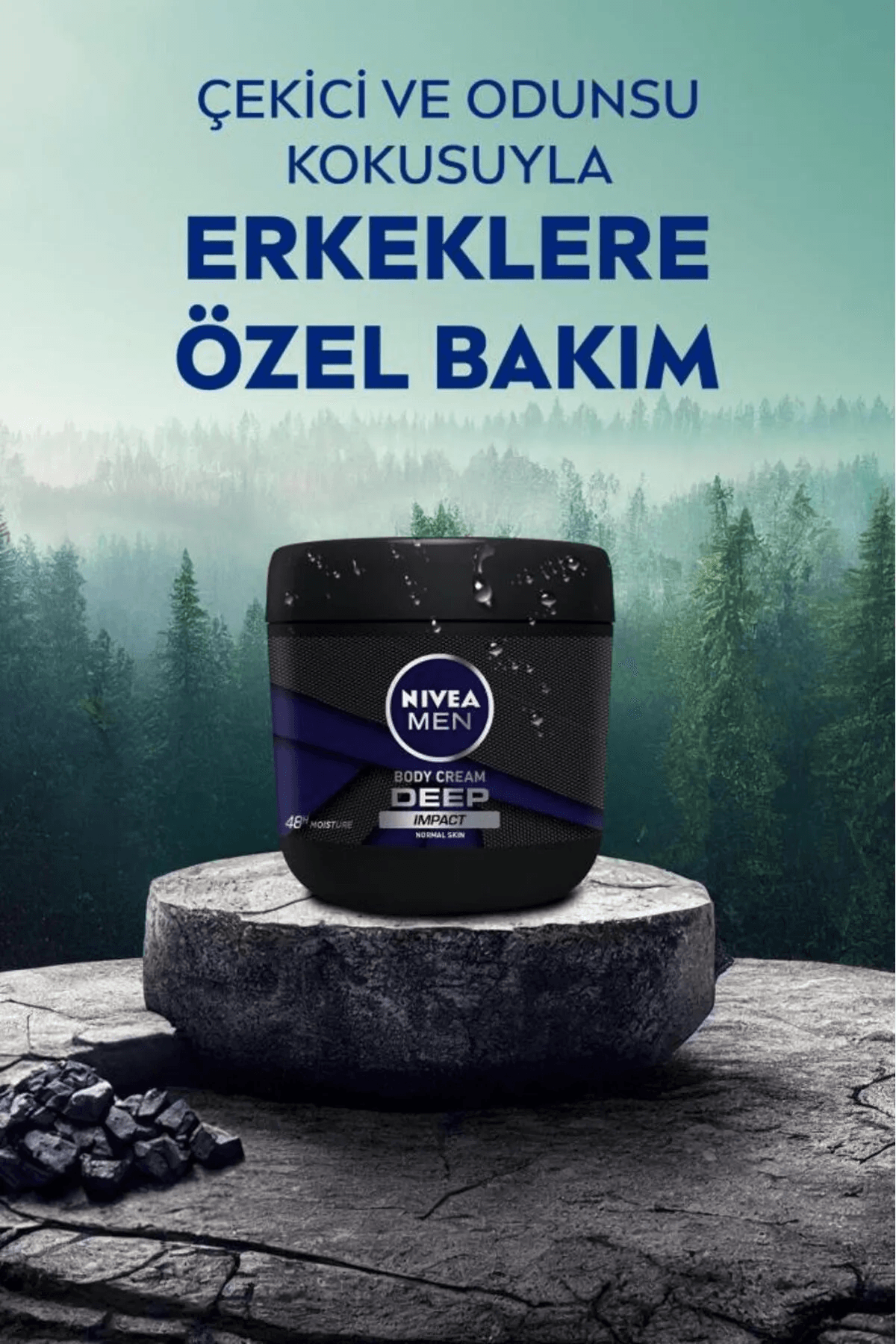 NIVEA MEN Erkek El Ve Vücut Kremi Deep Impact 400ml