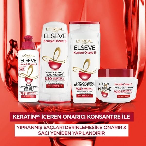 L'Oréal Paris Elseve Komple Onarıcı 5 Yapılandırıcı Bakım Şampuanı 390 ml