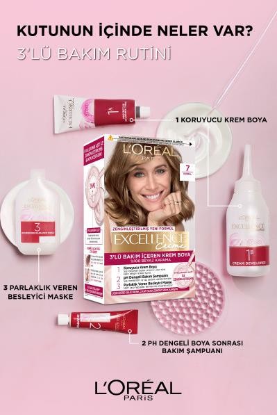 L'Oréal Paris Excellence Creme Saç Boyası 4.54 Koyu Kızıl Kahve