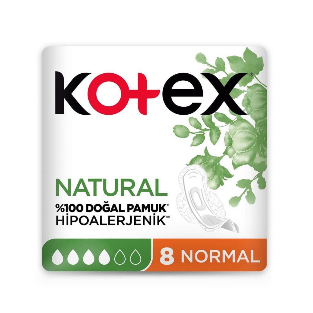 Kotex Natural Hijyenik Ped Normal 8'li