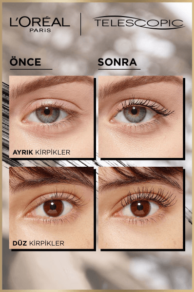 L'Oréal Paris Telescopic Suya Dayanıklı Maskara - Siyah