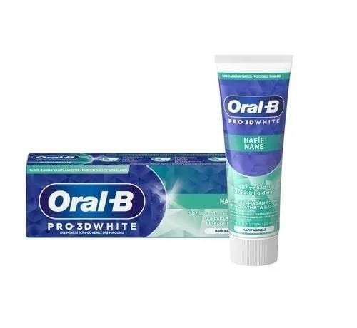 Oral-B Pro 3D White Hafif Nane Diş Macunu 75 ml 