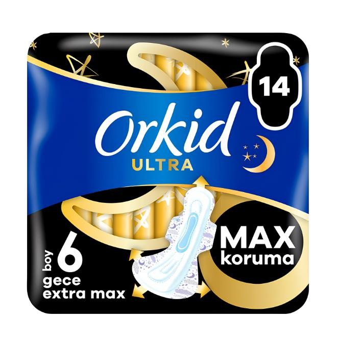 Orkid Ultra Ekstra Dörtlü Paket Gece Ekstra Max 14'lü