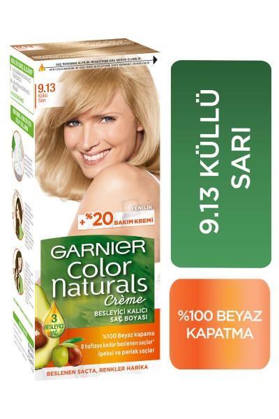 Garnier Color Naturals Creme Saç Boyası - 9.13 Küllü Sarı