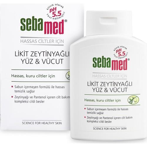 Sebamed Likit Zeytinyağlı Yüz ve Vücut Hassas Ciltler Temizleyici 200 ml