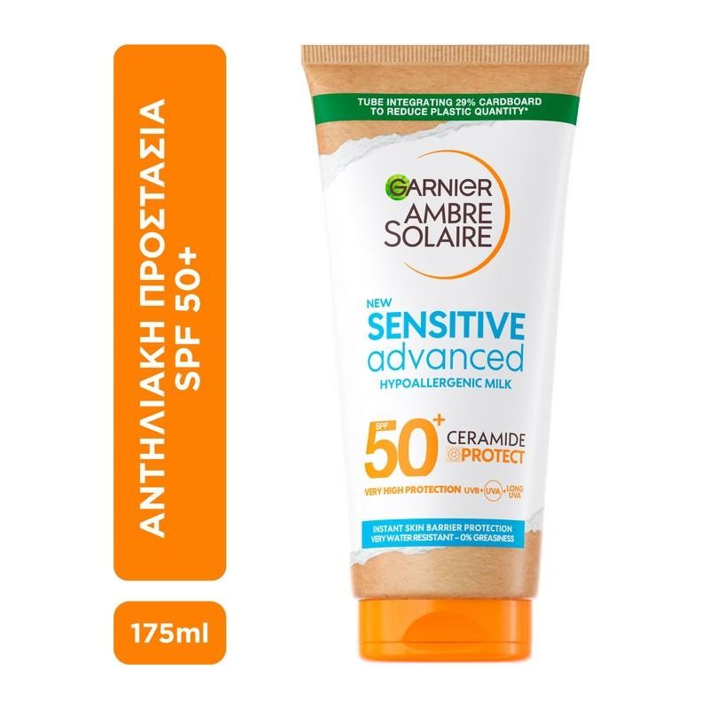 Garnier Ambre Solaire Sensitive Advanced Hipoalerjenik Güneş Koruyucu Süt SPF50+ 175 ml 