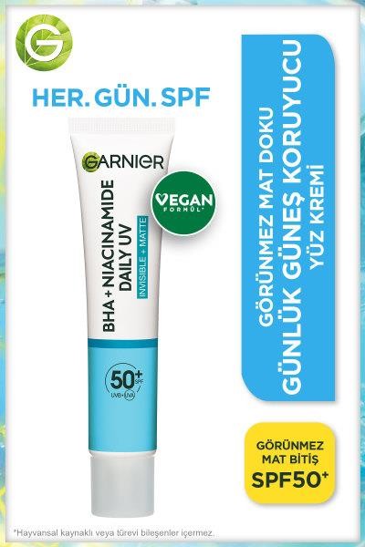 Garnier Saf & Temiz Günlük Güneş Koruyucu Fluid SPF 50+ Yüz Kremi 40 ML