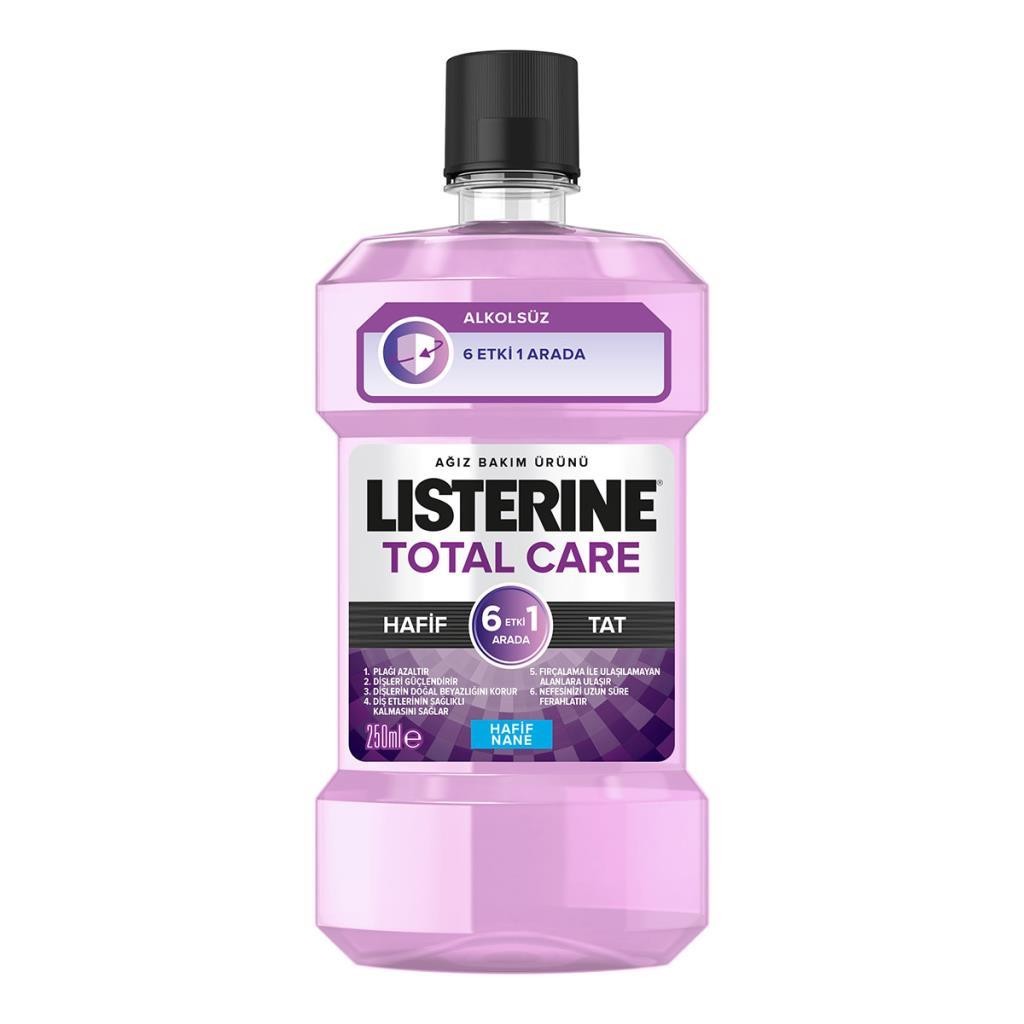 Listerine Total Care Hafif Tat Nane Ağız Bakım Suyu 250 ml