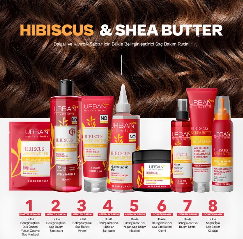 Urban Care  Hibiscus & Shea Butter Saç Bakım Şampuanı 