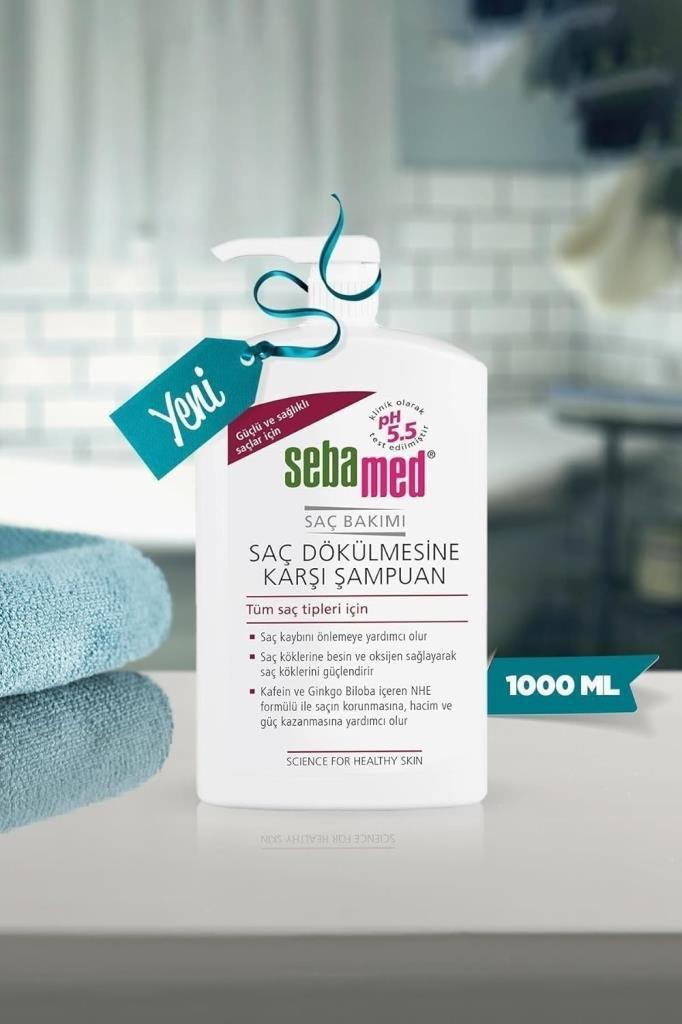 Sebamed Saç Dökülmesine Karşı Güçlendirici Etkili Kafein ve Ginkgo Biloba İçerikli Şampuan 1000 ml