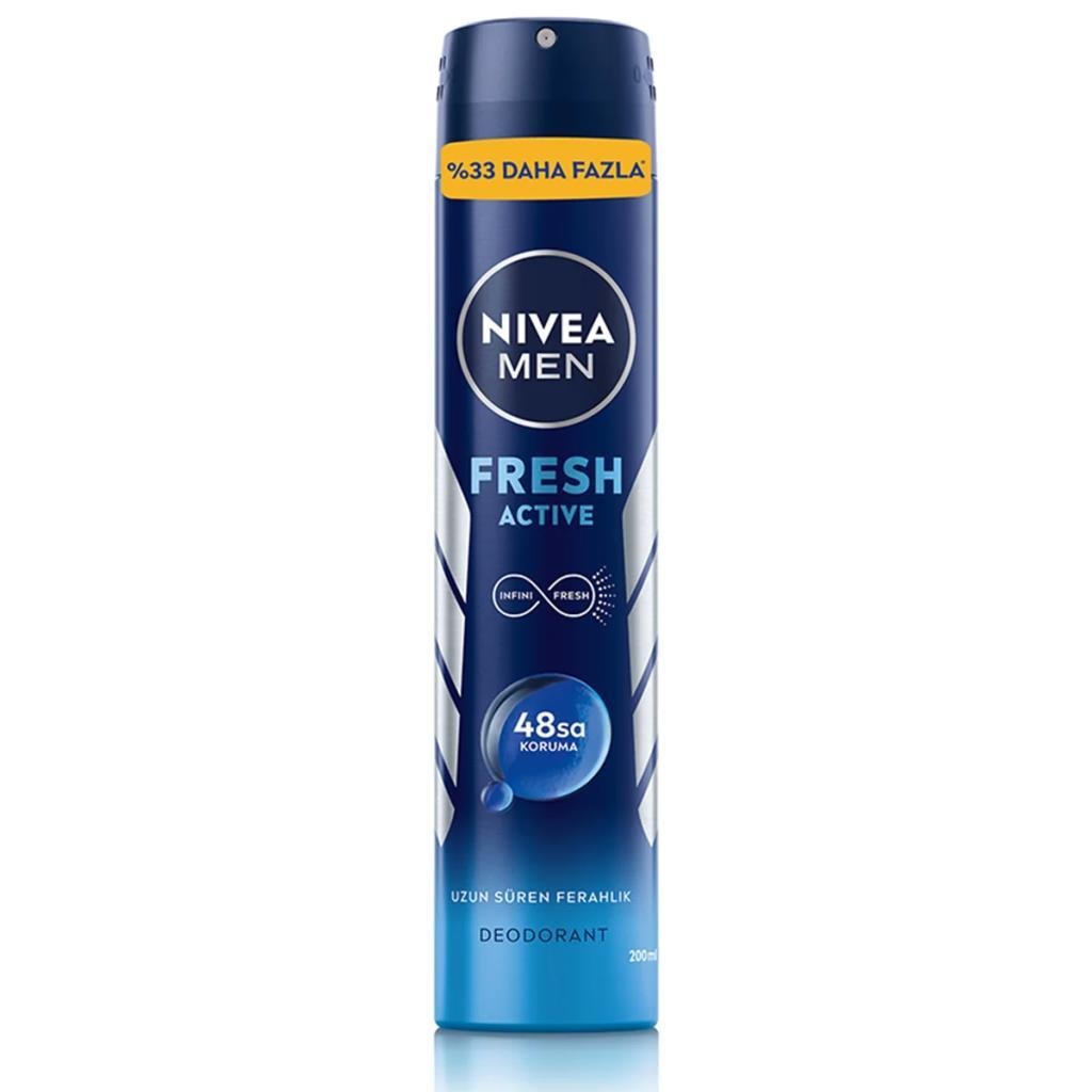 Nivea Men Fresh Active %33 Daha Fazla Deodorant 200 ml