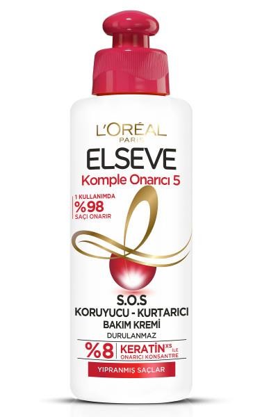 L'Oréal Paris Elseve Komple Onarıcı 5 S.O.S Koruyucu - Kurtarıcı Bakım Kremi 200 ml