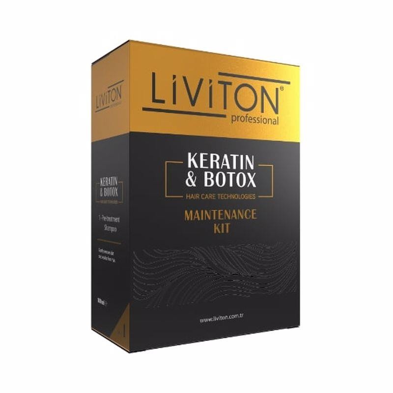 Liviton Professional Keratin Botox Mini Saç Düzleştirici ve Keratin Bakım Seti