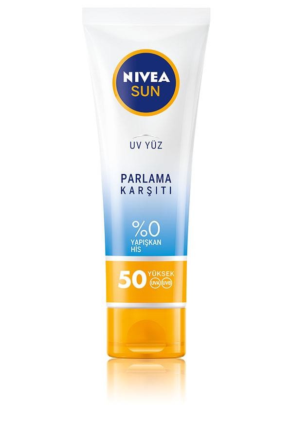 Nivea Sun Parlama Karşıtı Spf 50 Güneş Koruyucu Yüz Kremi 50 ml