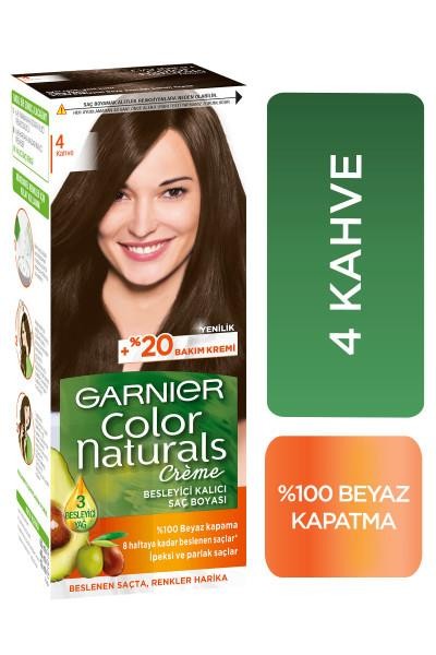 Garnier Color Naturals Creme Saç Boyası - 4 Kahve