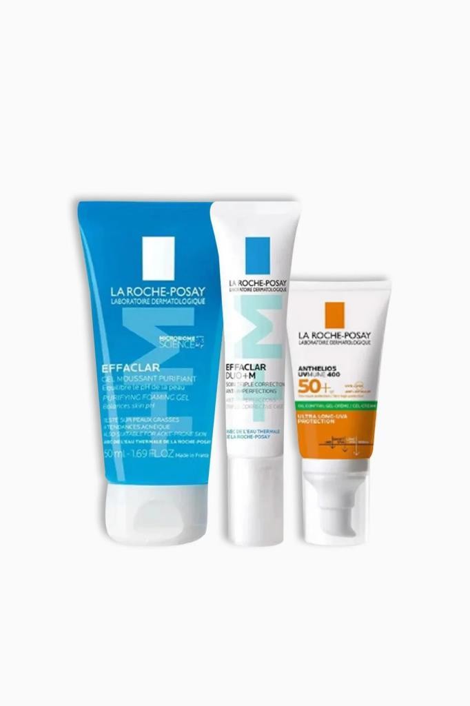 La Roche Posay Effaclar Tanışma Kiti Jel 50 ml + Duo (+) M 15 ml + Yağlı Cilt Güneş Kremi 3×3 ml 