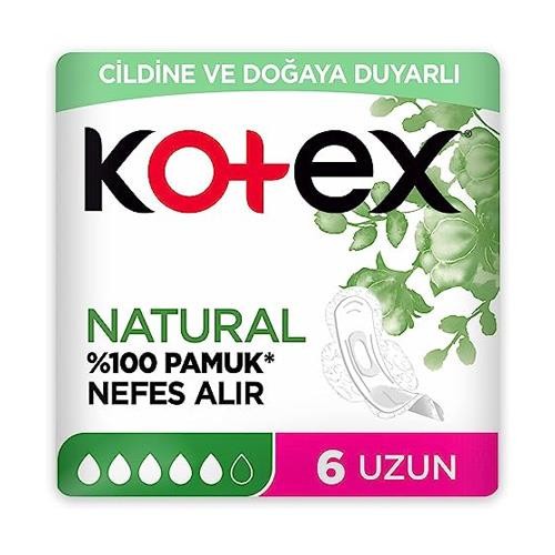 Kotex Natural 6'lı Hijyenik Ped
