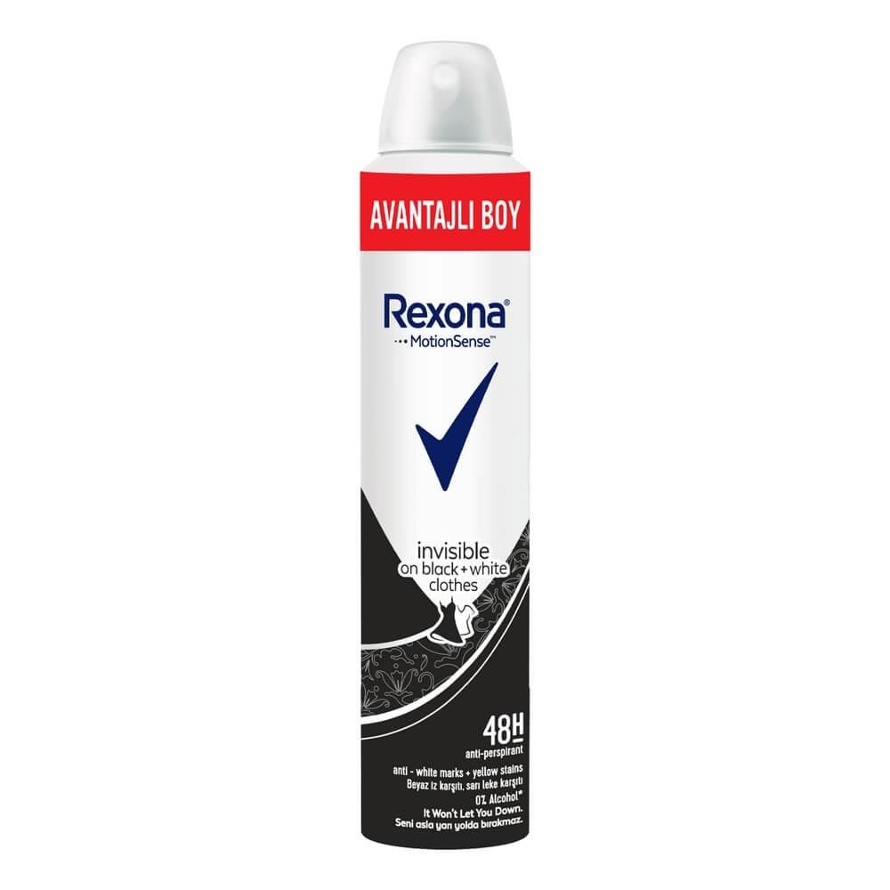 Rexona Invisible Black+White Kadın Deodorant 200 ml